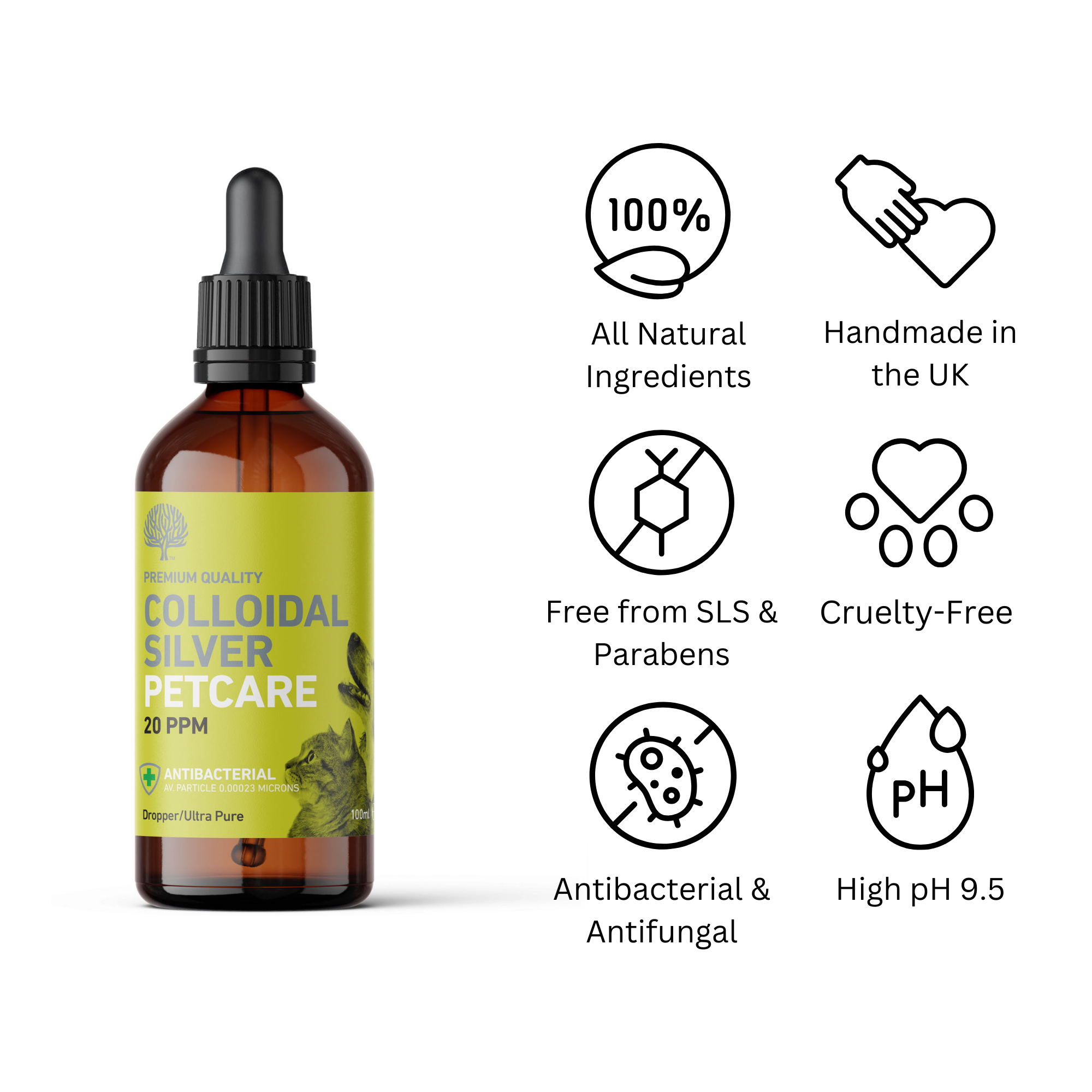 Natures Great Secret, Colloidal Silver Spray 20PPM 100ml Dropper - Image 3