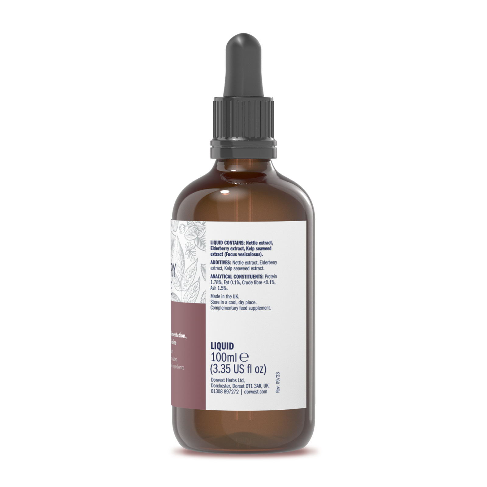 Dorwest, Elderberry & Nettle Extract 100ml - Image 3