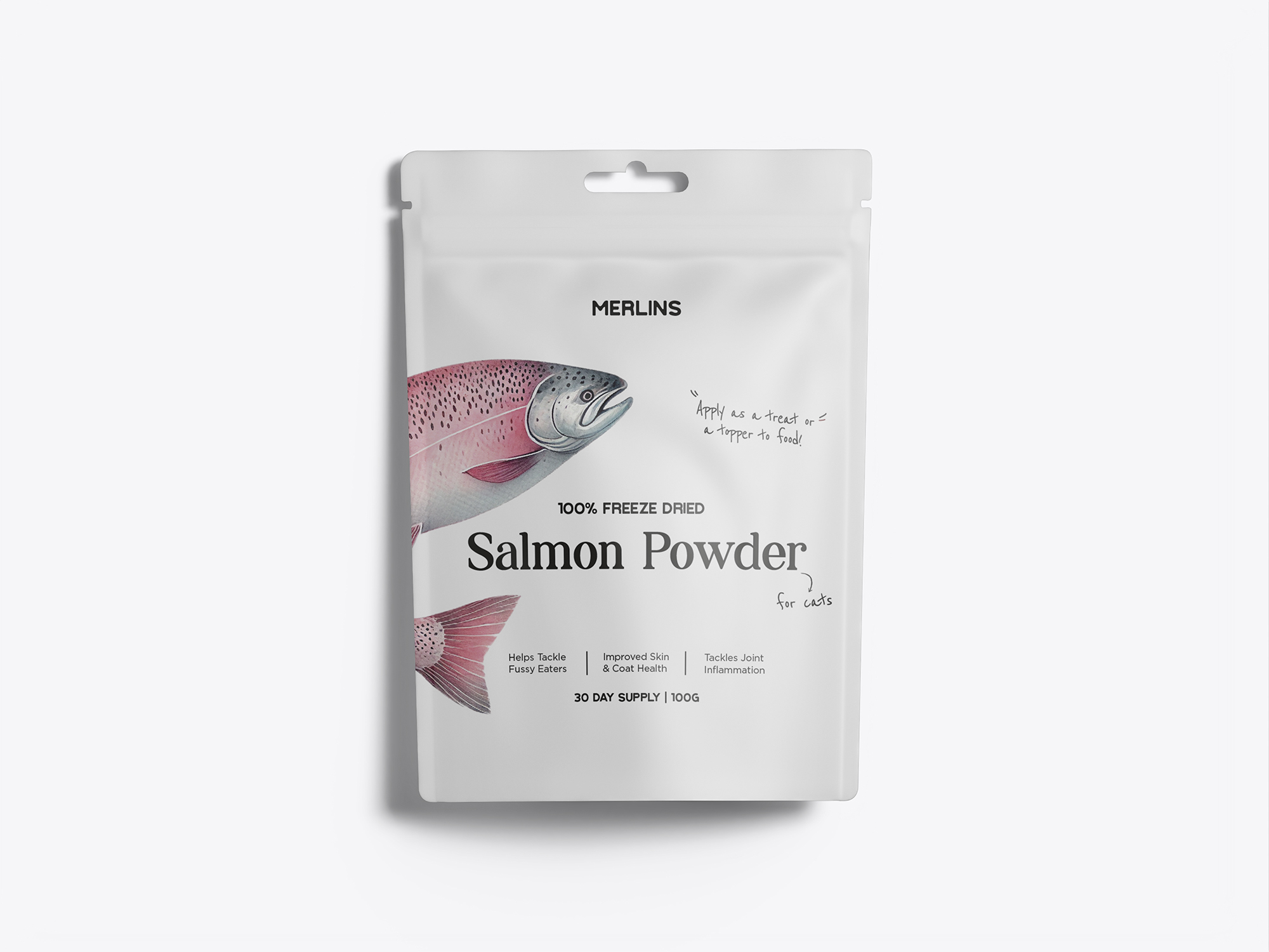 Merlins 100% Freeze‑Dried Salmon Powder 100g