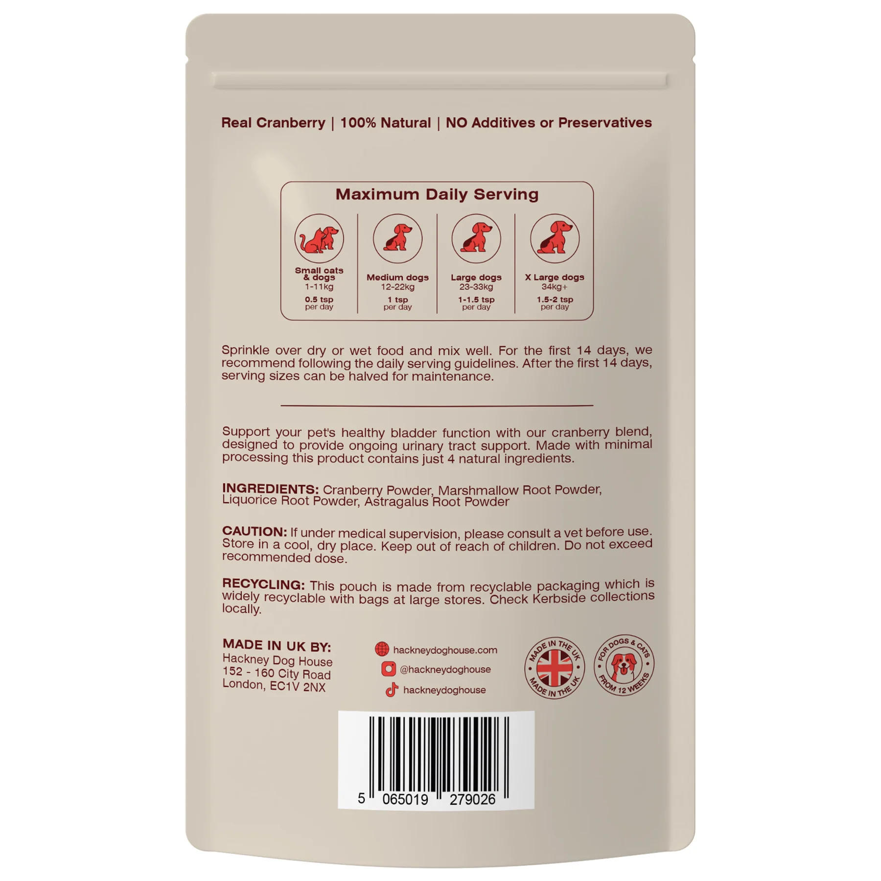 Hackney Dog House Urinary Cranberry Topper - Image 2